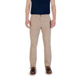 Borghese Beige Cotton Skinny Pants